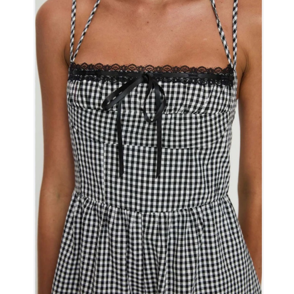 Princess Polly Trynia Gingham Cotton Romper New! - Picture 3 of 13